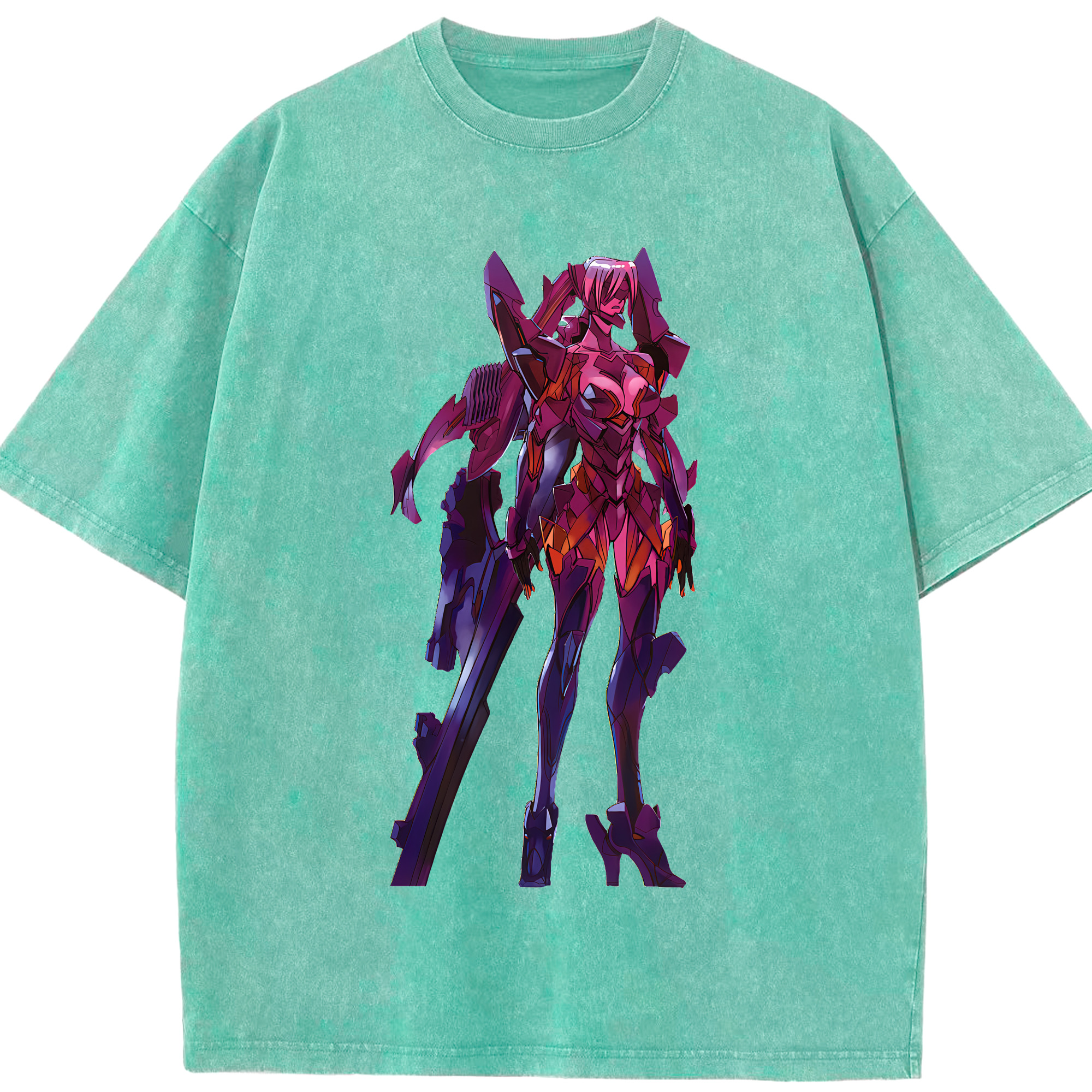 （画像用） EVA 新世紀エヴァンゲリオン 綿100% ヴィンテージ風 半袖Tシャツ（フロントプリント）